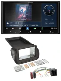 Kenwood Bluetooth 2DIN USB DAB MP3 Autoradio für Citroen Nemo Fiat Fiorino Peuge