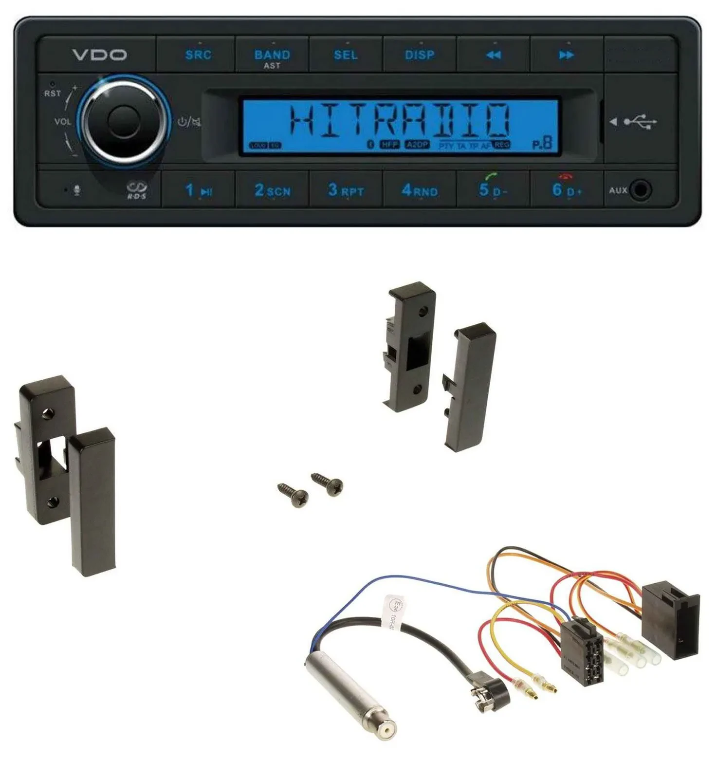VDO AUX Bluetooth USB MP3 Autoradio für Audi A3 (8L, 1996-2000)