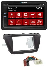 Blaupunkt Bluetooth DAB 2DIN USB DVD MP3 Autoradio für Suzuki SX4 (ab 2013)