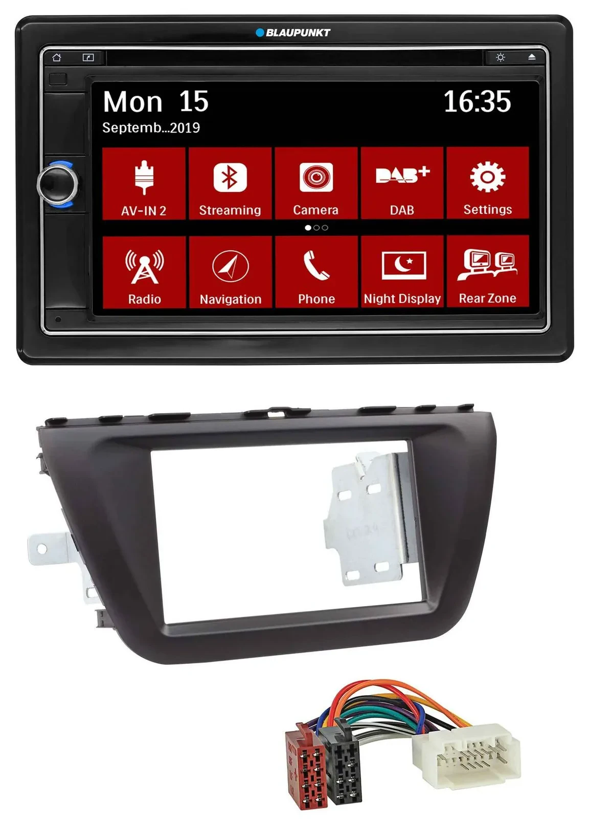 Blaupunkt Bluetooth DAB 2DIN USB DVD MP3 Autoradio für Suzuki SX4 (ab 2013)