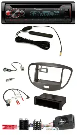 Pioneer USB DAB Lenkrad Bluetooth CD Autoradio für Hyundai i10 ISO 2009-13 dunke