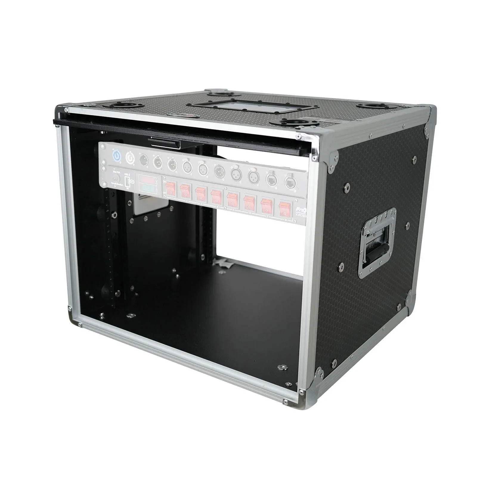 ProX XS-SLAM8U14 8U Vertical Shockmount Rack Case 14" Depth with Doors idjnow