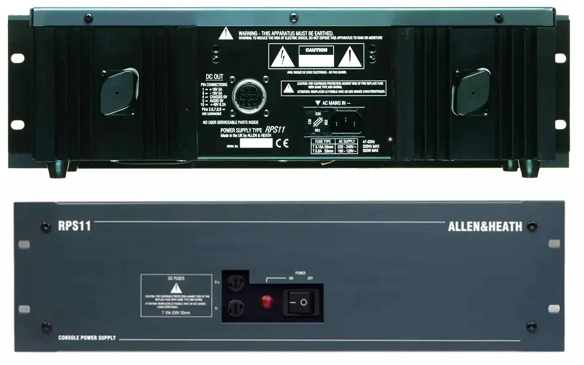 Блок питания для микшерного пульта Allen & Heath RPS11-5 рэковый 3U, 5-pin, +16 В/−16 В 5 А, +48 В 200 мА