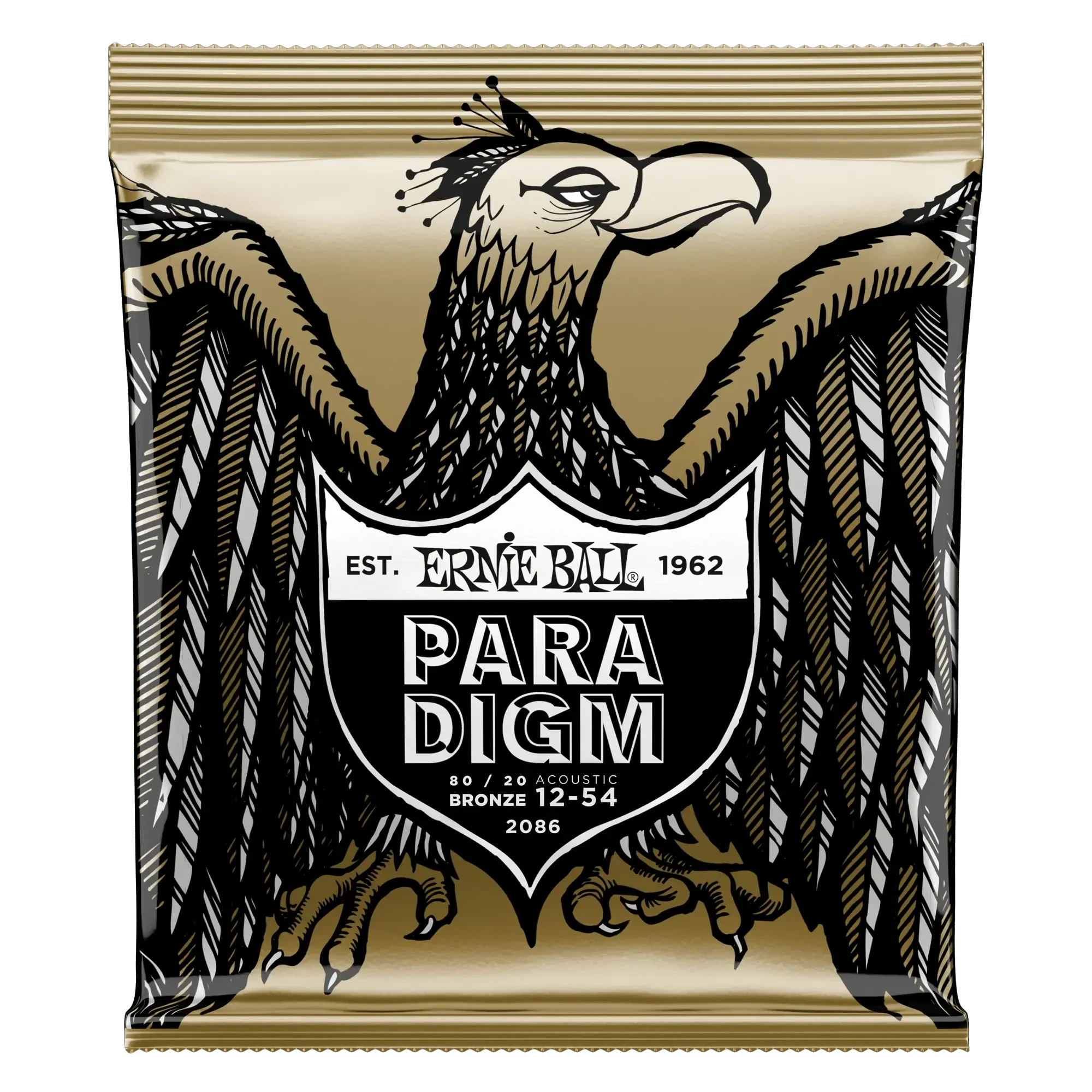 Струны для акустической гитары Ernie Ball 2086 Paradigm 12-54, бронза