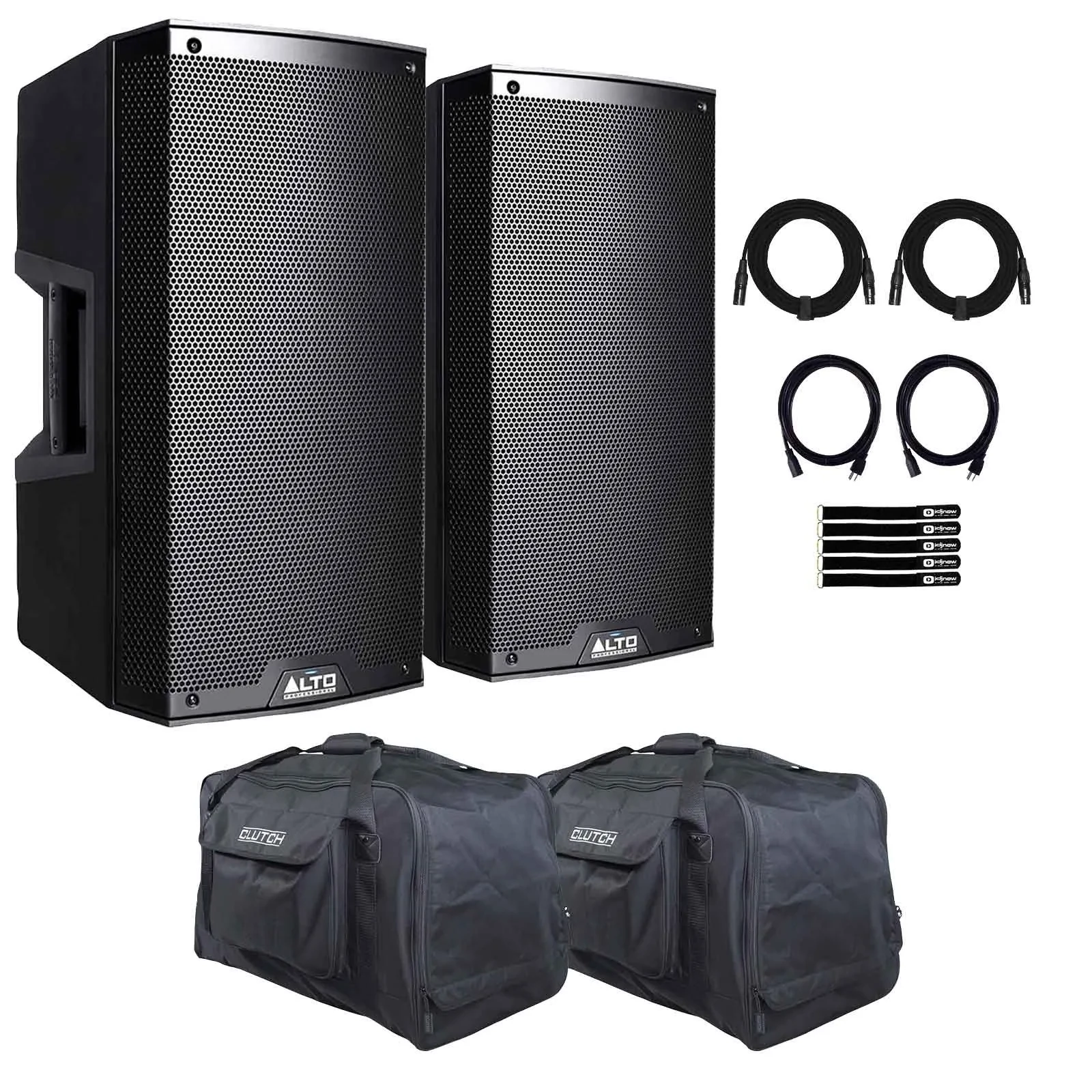 Alto Professional TS312 12" 2-Way Powered Loudspeaker 2-Pack with Bags