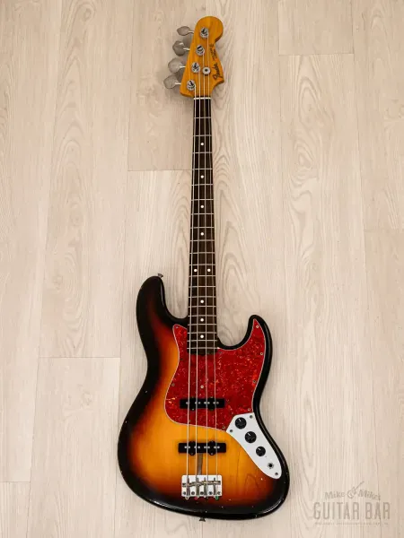 Бас-гитара Fender Jazz Bass 1962 Vintage Reissue JB62-950 JJ Sunburst w/gigbag Japan 1991