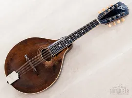 1919 Gibson Style A-2 Vintage A-Style Carved Top Mandolin w/ Faultless Case