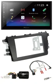 Pioneer USB Bluetooth DAB 2DIN Lenkrad Autoradio für Suzuki Celerio LF ab 2014