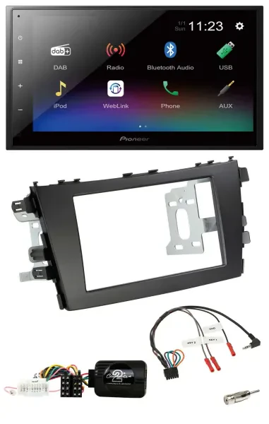 Pioneer USB Bluetooth DAB 2DIN Lenkrad Autoradio für Suzuki Celerio LF ab 2014