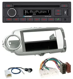 Blaupunkt MP3 USB CD Bluetooth AUX Autoradio für Toyota Yaris (11-14) - silber