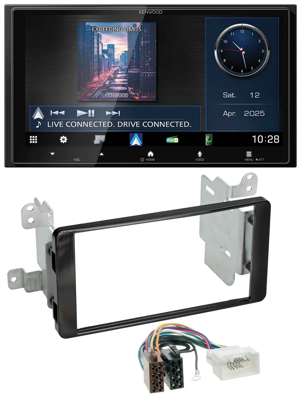 Kenwood Bluetooth 2DIN USB DAB MP3 Autoradio für Mitsubishi Outlander ab 2012