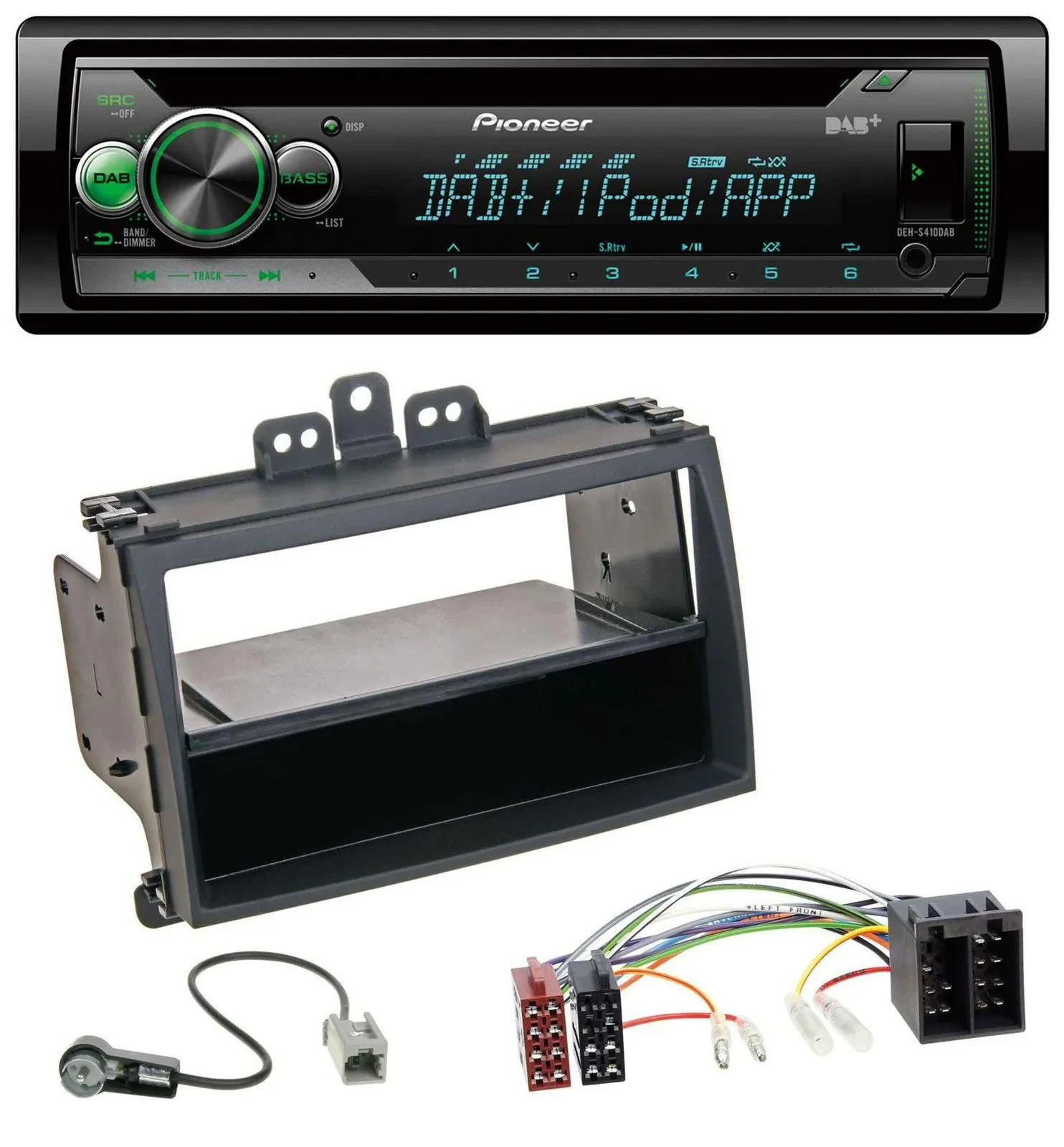Автомагнитола для Hyundai i20 (2008–2011) Pioneer CD, DAB, USB, MP3, AUX, 1 DIN