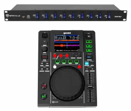 Gemini MDJ-600 Tabletop USB/CD Media Player DJ MIDI Controller + Power Strip