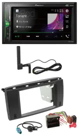 Автомагнитола Pioneer 2DIN Bluetooth, DAB, MP3, AUX для Mercedes R-Class (2006–2012)