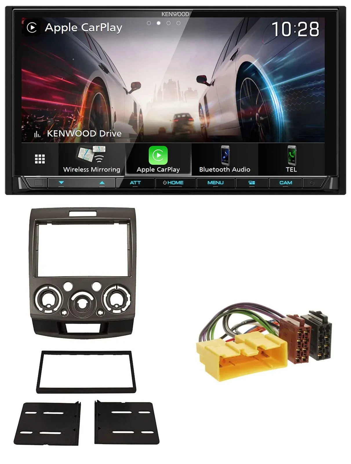 Kenwood MP3 2DIN USB DAB Bluetooth Autoradio für Ford Ranger Mazda BT50 ab 06