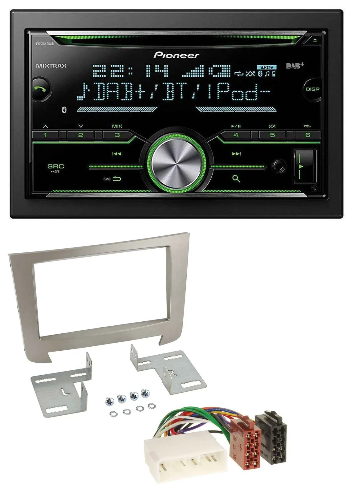 Pioneer Bluetooth MP3 DAB 2DIN USB CD Autoradio für SSangYong Rexton ab 2013