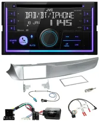 Автомагнитола для Alfa Romeo Giulietta 2010–2014 JVC 2DIN, DAB, Bluetooth, CD, USB