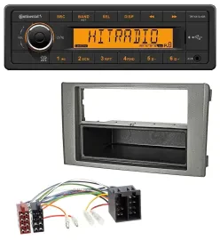 Continental 1DIN USB AUX MP3 Autoradio für Iveco Daily (06-14) dunkelgrau