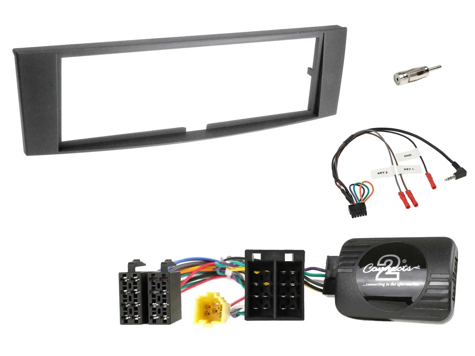 Einbauset Lenkradadapter DIN Autoradio für Renault Laguna II 2005-2007