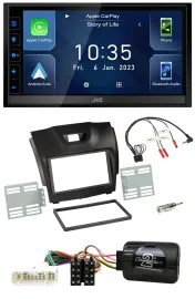 JVC DAB Bluetooth Lenkrad USB 2DIN Autoradio für Isuzu D-Max ab 12 dunkelgrau