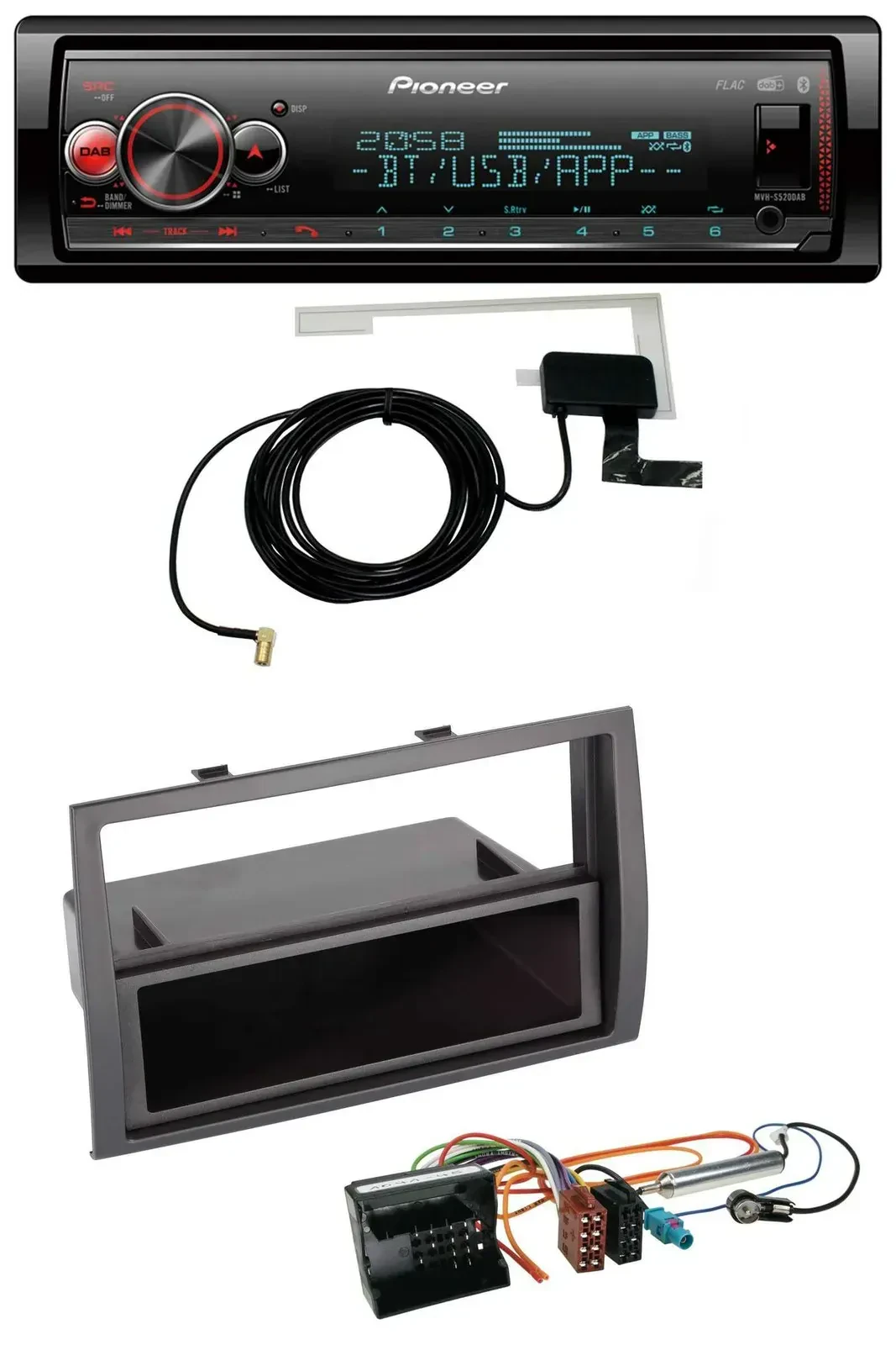 Автомагнитола для Citroen Jumper (2006–2011) Pioneer Bluetooth, DAB, USB, MP3, Quadlock