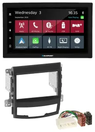 Blaupunkt DAB Bluetooth USB MP3 2DIN Autoradio für SSangYong Korando 10-13
