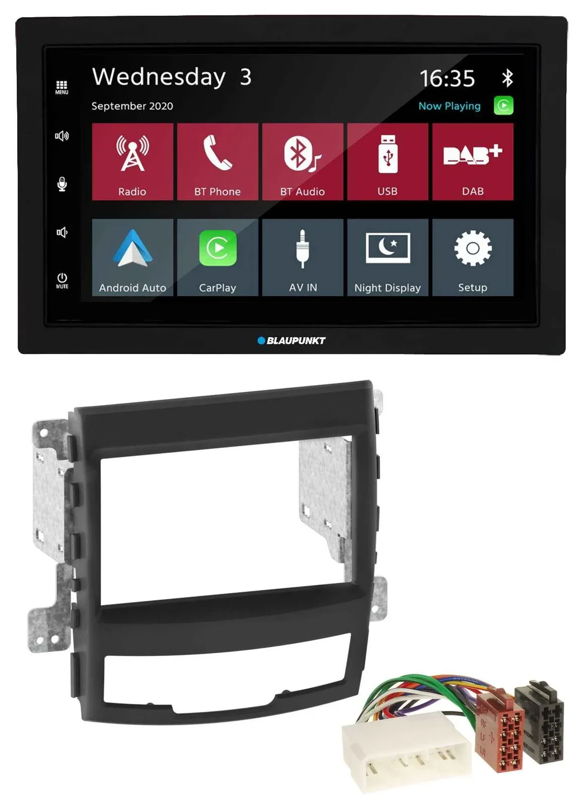 Blaupunkt DAB Bluetooth USB MP3 2DIN Autoradio für SSangYong Korando 10-13