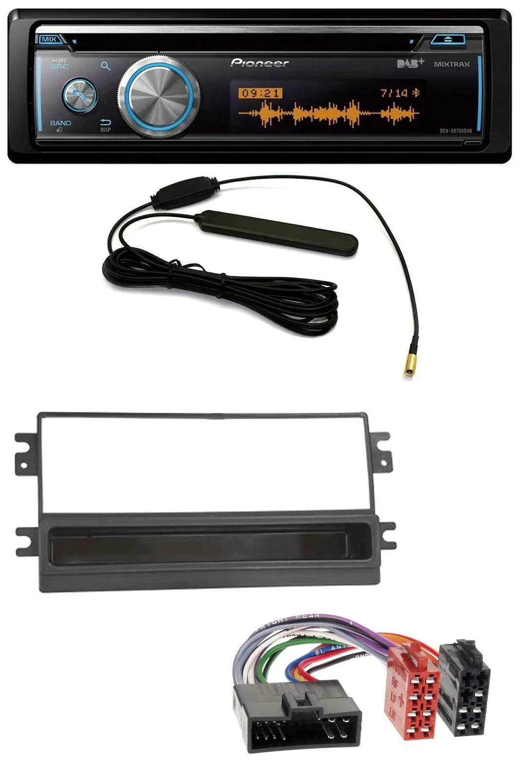 Автомагнитола Pioneer CD USB Bluetooth DAB MP3 для Kia Clarus/Carens FL/Carnival