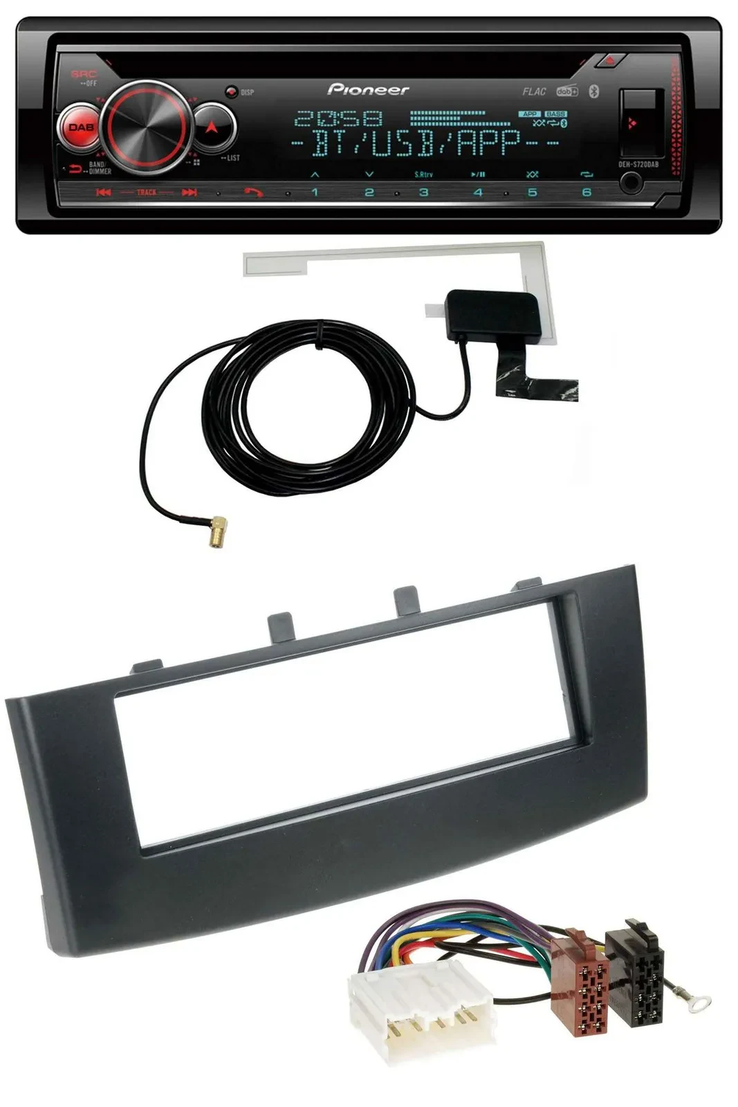 Автомагнитола для Mitsubishi Colt (с 2009) Pioneer DAB CD MP3 USB Bluetooth