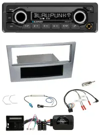 Автомагнитола Blaupunkt MP3 Bluetooth USB для Opel Astra H/Zafira B/Corsa D с поддержкой управления на руле