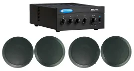 Потолочная акустика JBL CC65T Black с усилителем (4 штуки)