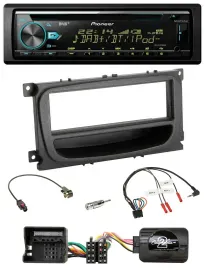 Pioneer DAB Lenkrad CD USB Bluetooth Autoradio für Ford C-Max Galaxy Focus ab 07
