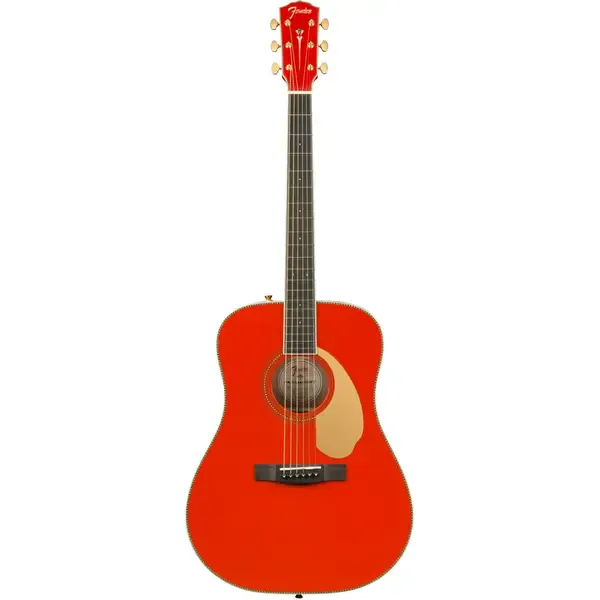 Электроакустическая гитара Fender Limited Edition PM-1E Standard Dreadnought Fiesta Red
