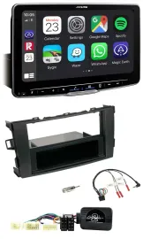 Автомагнитола для Toyota Auris 2007–2011 Alpine Bluetooth USB DAB, черная