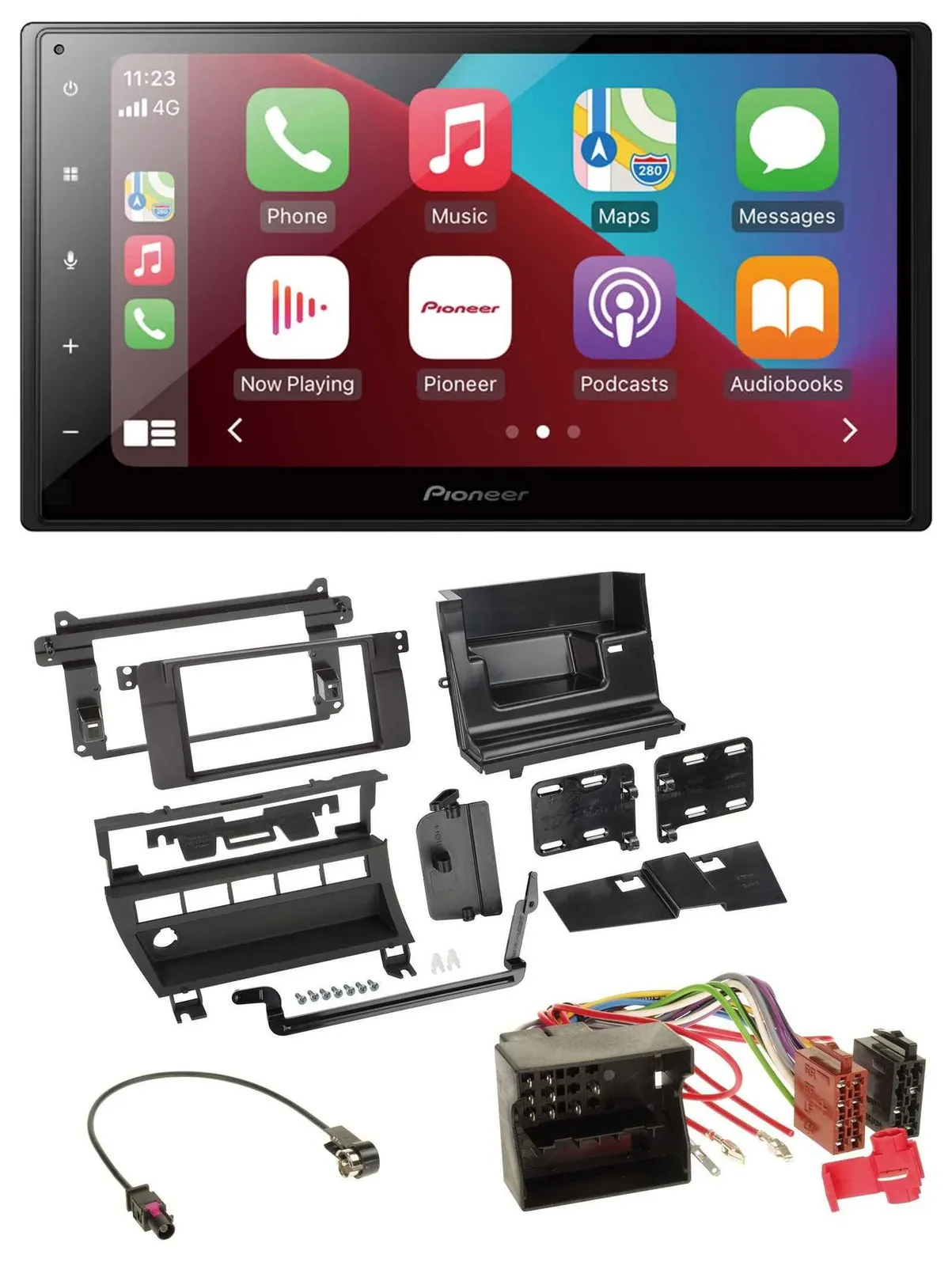 Pioneer USB MP3 DAB 2DIN Bluetooth Autoradio für BMW 3er 2002-2006 5 Schalteröff