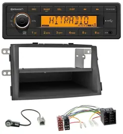 Continental 1DIN USB AUX MP3 Autoradio für Kia Sorento II (XM, 2009-2012)