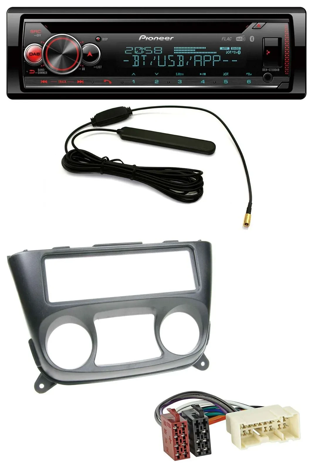 Pioneer USB DAB MP3 Bluetooth CD Autoradio für Nissan Almera N16 (ab 2000)