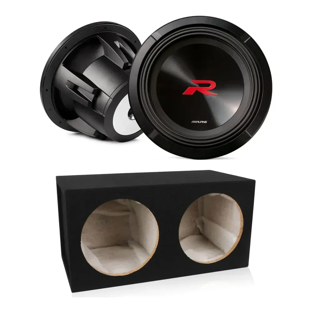 Сабвуфер пассивный Alpine R2-W12D4 12" 750W Dual 4-Ohm с двойным корпусом (набор, пара)