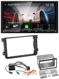 Kenwood MP3 2DIN USB DAB Bluetooth Autoradio für VW Sharan ab 10 Tiguan ab 07 To