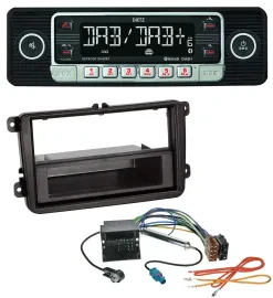 Dietz USB DAB MP3 Bluetooth Autoradio für VW Passat 05-10 Polo 09-14 Scirocco ab