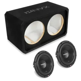 Сабвуфер пассивный для авто NVX NE102S_R2D410 Dual 10", закрытый, MDF 3/4", с 10" сабвуфером