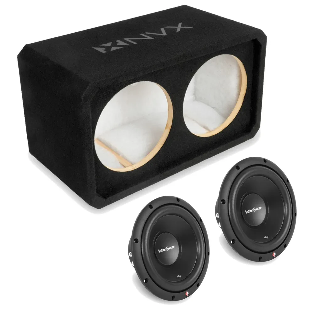 Сабвуфер пассивный для авто NVX NE102S_R2D410 Dual 10", закрытый, MDF 3/4", с 10" сабвуфером