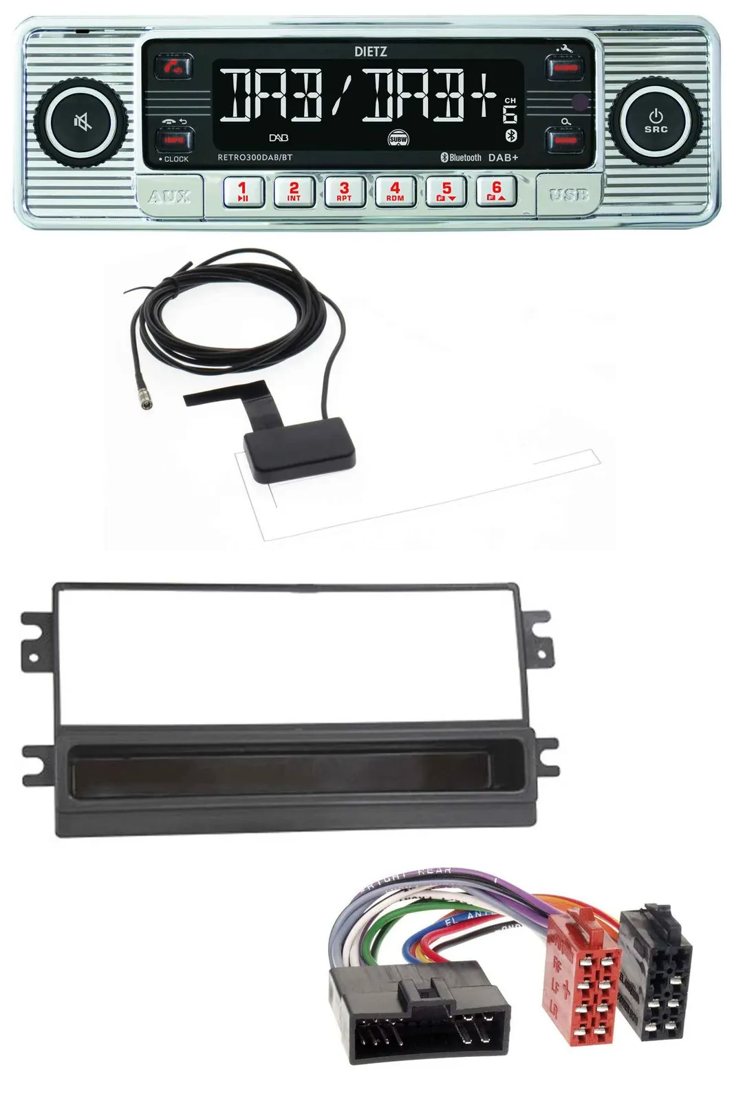 Dietz Bluetooth USB MP3 DAB Autoradio für Kia Clarus Carens FL Carnival Sportage