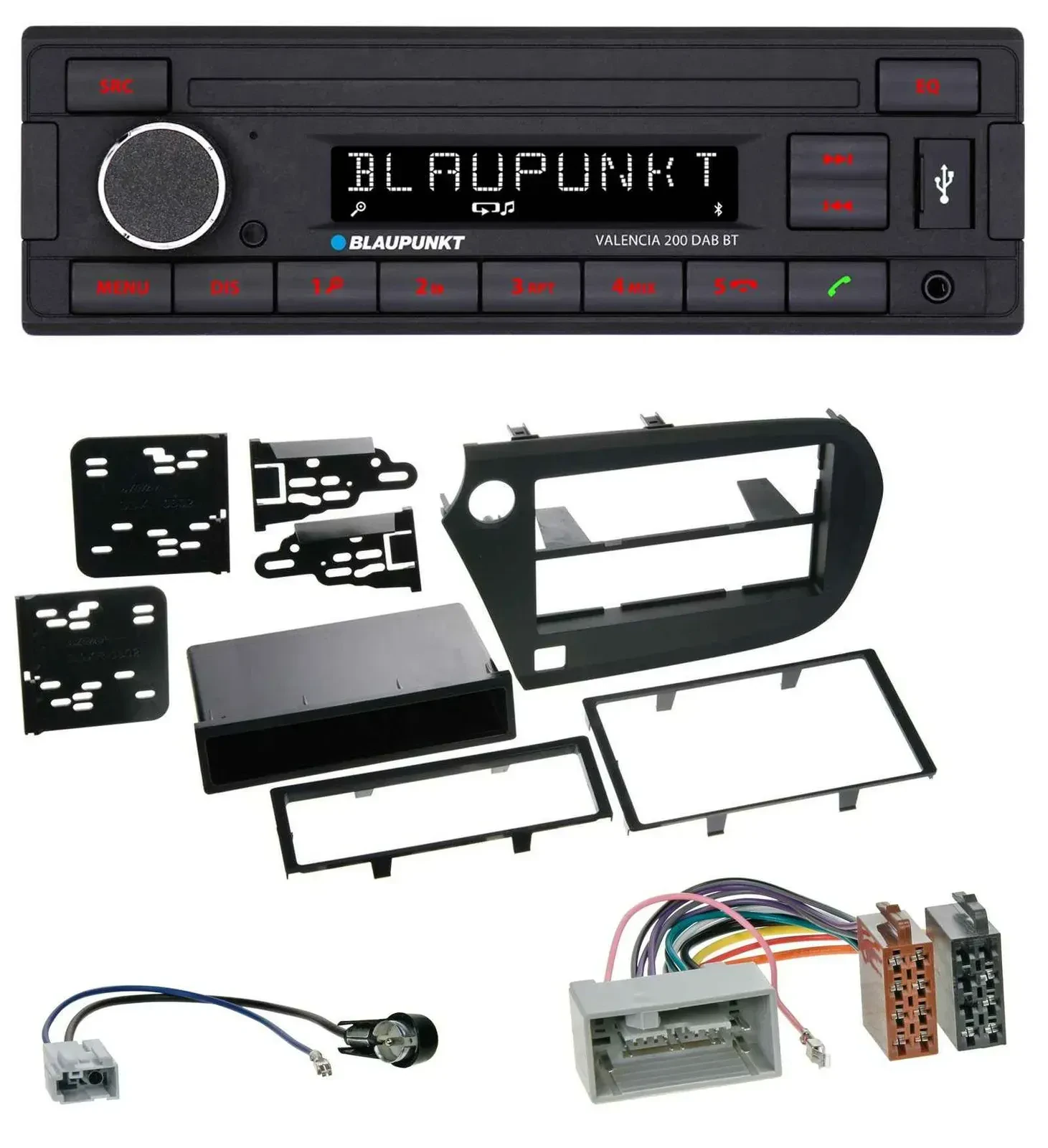 Blaupunkt DAB MP3 Bluetooth USB Autoradio für Honda Insight (ZE2, 2009-2013)