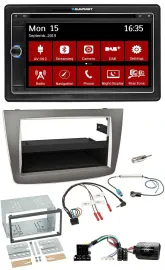 Blaupunkt Lenkrad DAB TMC 2DIN USB Bluetooth Navigation für Alfa Romeo Mito 2008