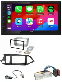 JVC Bluetooth 2DIN MP3 DAB USB Autoradio für Kia Picanto ab 11 Start-Stop