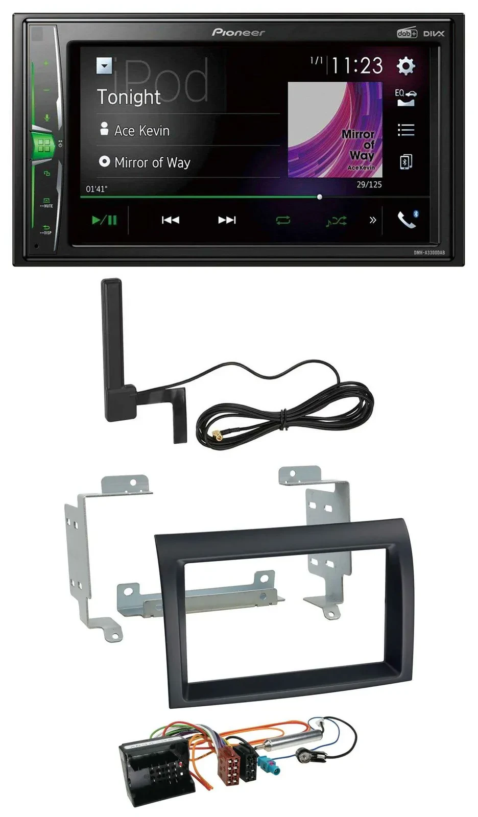 Автомагнитола для Citroen Jumper 2006–2011 Pioneer 2DIN, Bluetooth, DAB, MP3, AUX