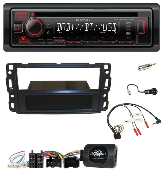 Kenwood Lenkrad CD USB Bluetooth DAB Autoradio für Cadillac BLS YSCF 2006-2010