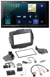 Автомагнитола для Jeep Renegade Pioneer 2DIN, DAB, Bluetooth, USB
