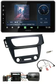 Kenwood Lenkrad Bluetooth USB DAB Autoradio für Renault Megane III 09-12 schwarz